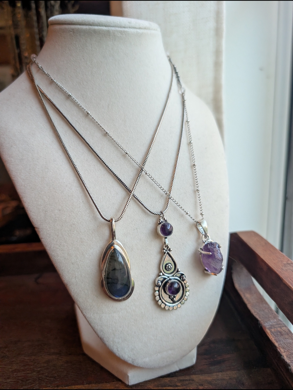 7 Necklaces & 5 Pendants | Labradorite, Pyrite, Artisan Gemstone Jewelry Lot